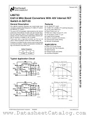 LM2733YMF datasheet pdf National Semiconductor