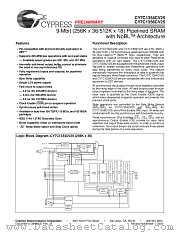 CY7C1354CV25 datasheet pdf Cypress