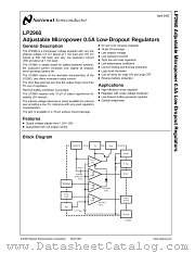 LP2960AIM-5.0 datasheet pdf National Semiconductor