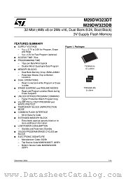 M29DW323DT70ZE6 datasheet pdf ST Microelectronics