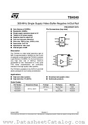 TSH340IDT datasheet pdf ST Microelectronics