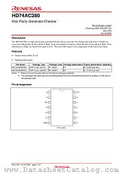 HD74AC280 datasheet pdf Renesas