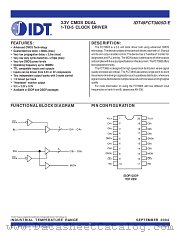 IDT49FCT3805DQI8 datasheet pdf IDT