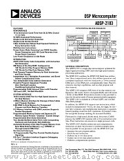 ADSP-2183BST-115 datasheet pdf Analog Devices