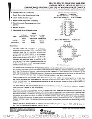 JM38510/31509B2A datasheet pdf Texas Instruments