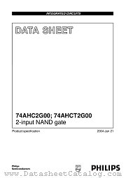 74AHCT2G00DP datasheet pdf Philips