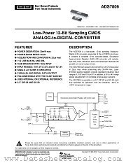 ADS7806P datasheet pdf Texas Instruments