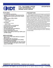 CSPT857DPA8 datasheet pdf IDT