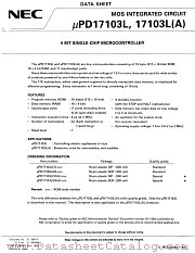 UPD17103LGS(A)-XXX datasheet pdf NEC