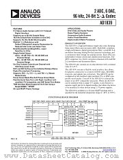 AD1839AS datasheet pdf Analog Devices