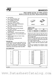 M54HC373 datasheet pdf ST Microelectronics