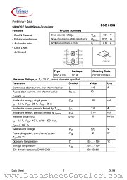 BSO 615 N datasheet pdf Infineon