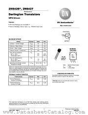 2N6427RLRA datasheet pdf ON Semiconductor