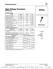 BF393ZL1 datasheet pdf ON Semiconductor