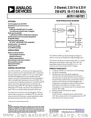AD7921ARMZ-REEL datasheet pdf Analog Devices