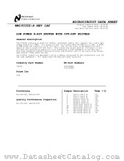 100352DMQB datasheet pdf National Semiconductor