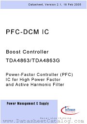 TDA 4863 G datasheet pdf Infineon