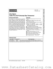 GTLP16612MTD datasheet pdf Fairchild Semiconductor