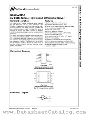 DS90LV011ATLDX datasheet pdf National Semiconductor