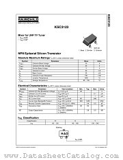 KSC3123OMTF datasheet pdf Fairchild Semiconductor