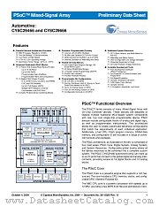 CY8C29666E datasheet pdf Cypress