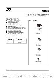 M24512-WMW6T datasheet pdf ST Microelectronics