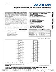 MAX4760 datasheet pdf MAXIM - Dallas Semiconductor