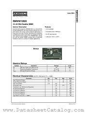 RMWW12001 datasheet pdf Fairchild Semiconductor