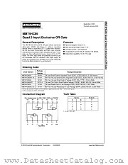 MM74HC86M datasheet pdf Fairchild Semiconductor