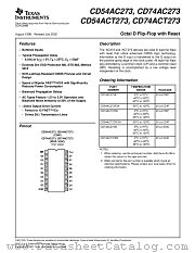 CD74AC273SM datasheet pdf Texas Instruments