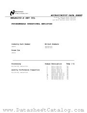 LM4250C MWA datasheet pdf National Semiconductor