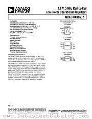 AD8631ART-R2 datasheet pdf Analog Devices