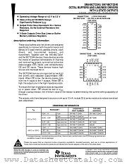 SN74BCT2240DBR datasheet pdf Texas Instruments