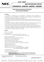 UPD4482321GF-A85 datasheet pdf NEC