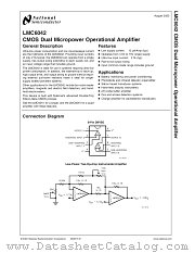 LMC6042AIM datasheet pdf National Semiconductor