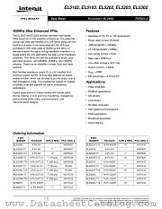 EL5302 datasheet pdf Intersil