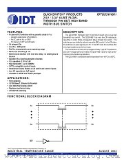 QS3VH861PA datasheet pdf IDT
