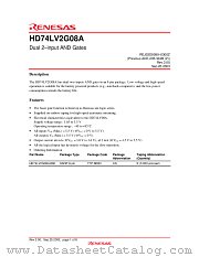 HD74LV2G08A datasheet pdf Renesas