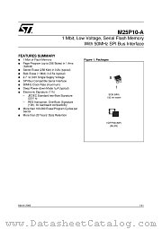 M25P10-AVMN6TP datasheet pdf ST Microelectronics