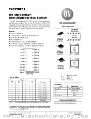 74FST3251QS datasheet pdf ON Semiconductor