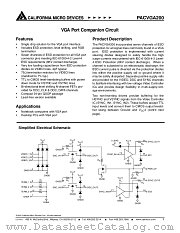 PACVGA200QR datasheet pdf California Micro Devices Corp