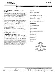 EL5027 datasheet pdf Intersil
