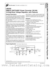 LM2598T-3.3 datasheet pdf National Semiconductor
