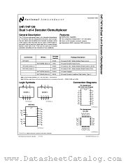 54F139DMQB datasheet pdf National Semiconductor