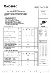 F20C05 datasheet pdf MOSPEC Semiconductor