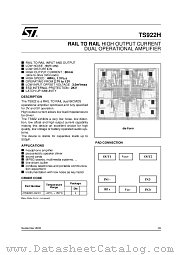 JTS922H-DZD1 datasheet pdf ST Microelectronics