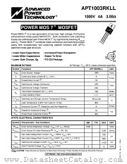 APT1003RKLL datasheet pdf Advanced Power Technology