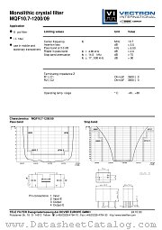 MQF10.7-1200/09 datasheet pdf Vectron
