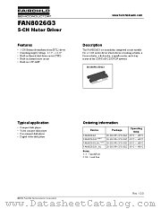FAN8026G3 datasheet pdf Fairchild Semiconductor