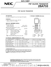 2SA733-T/JD datasheet pdf NEC